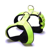 El Perro - 4cm Width Fleece Comfort Dog Harness – Neon Green