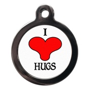 PS Pet Tags - I Love Hugs Pet ID Tag