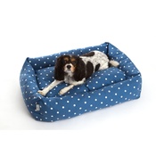 In Vogue Pets - Dotty Denim Lounge Dog Bed