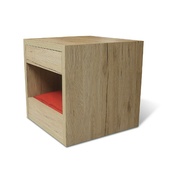 Binq Design - Bloq Pet Bed & Side Table - San Remo Oak