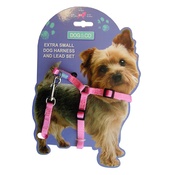 Hem & Boo - Pink Nylon Harness Set