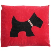 Creature Clothes - Scottie Dog Doza - Black on Red
