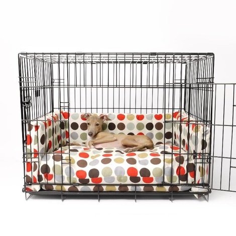 dog crate bed with bumpers