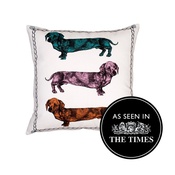 The Graduate Collection - Dachshund Cushion - Trip Tych