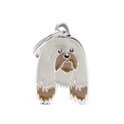 My Family - Lhasa Apso Engraved ID Tag