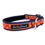 Salt Dog Studios - Little Sailors Red on Navy Dog Collar