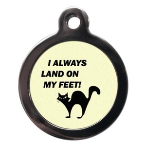 I Always Land on My Feet Cat Tag