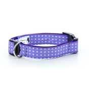 Pet Pooch Boutique - Purple Polka Dot Collar 1" Width