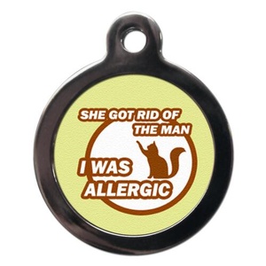 I Was Allergic Cat Tag