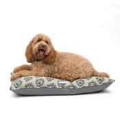 Mutts & Hounds - Peacock Linen Pillow Dog Bed