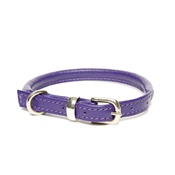 Dogs & Horses - D&H Rolled Leather Collar - Purple