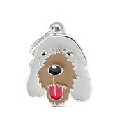 My Family - Italian Spinone Engraved ID Tag