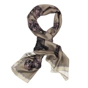 Lisa Bliss - Dachshund Print Scarf in Mink