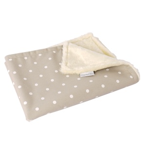 Faux-Fur Fleece Comforters - Dotty Taupe
