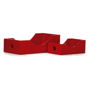 Contemporary Cherry Red Toy Box