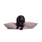 The Lounging Hound - Classic Twist Dog Bed - Pebble