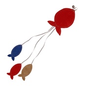 Creature Clothes - Flat Fish Cat Toy - Red