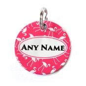 Ditsy Pet - Flamingo ID Tag