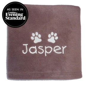 Personalised Fleece Blanket - Milk Chocolate