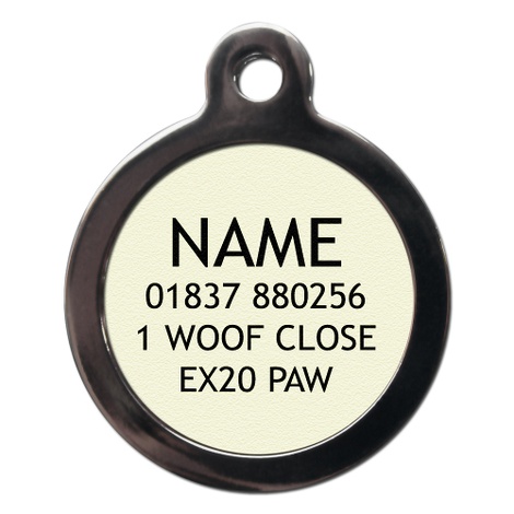 four leaf clover dog tag
