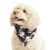 Pet Pooch Boutique - Pink Glitter Skulls Dog Bandana