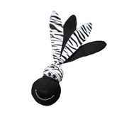 Kong - KONG Wubba Floppy Ears Dog Toy - Zebra