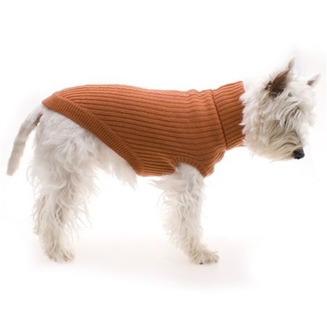 burnt orange cable knit jumper