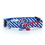 Pet Pooch Boutique - Anchors Away Collar with Flower Accessory