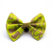 Hiro + Wolf - Neon Leapard Dog Bow Tie