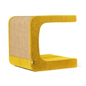Catworks - Scratching Post - Letter C - Yellow