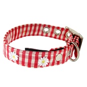 Creature Clothes - Gingham Collar with Daisies