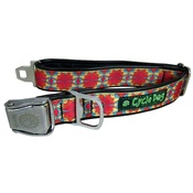 Cycle Dog - Kaleidoscope Red Orange Dog Collar