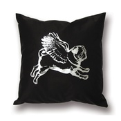 Pugs Might Fly - Single Flying Pug Cushion Cover
