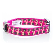 Pet Pooch Boutique - Pink Heritage Stag Collar