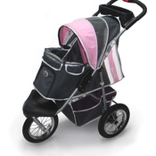 InnoPet - Pink/Grey Buggy comfort with Airfilled Tyres