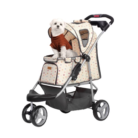 dog in buggy