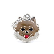 My Family - Pomeranian Engraved ID Tag