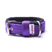 El Perro - 2.5cm width Fleece Comfort Dog Collar – Purple