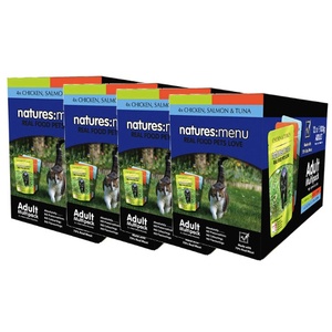 Chicken,Salmon & Tuna Cat Food x 12
