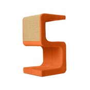 Catworks - Scratching Post - Letter S - Orange