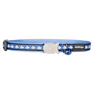 Medium Blue Reflective Cat Collar