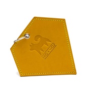 Hiro + Wolf - Leather Diamond Poo Pouch – Acacia Yellow
