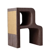 Catworks - Scratching Post - Letter R - Brown