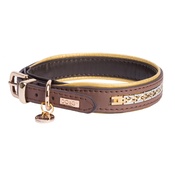 DO&G - DO&G Precious Metals Dog Collar - Brown & Gold