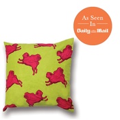 Pugs Might Fly - Flying Pug Cushion Cover