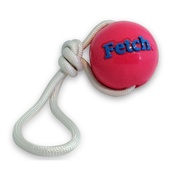 Planet Dog - Orbee Tuff FETCH Ball with a Rope - Pink