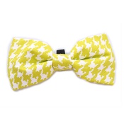 Pet Pooch Boutique - Lime Houndstooth Bow Tie