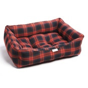 Pet Pooch Boutique - Red & Grey Tartan Dog Bed