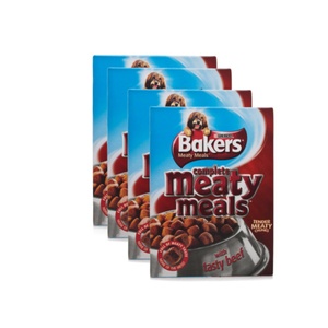 Meaty Meals Beef Dog Food x 4