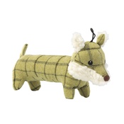 House of Paws - Green Tweed Long Fox Dog Toy